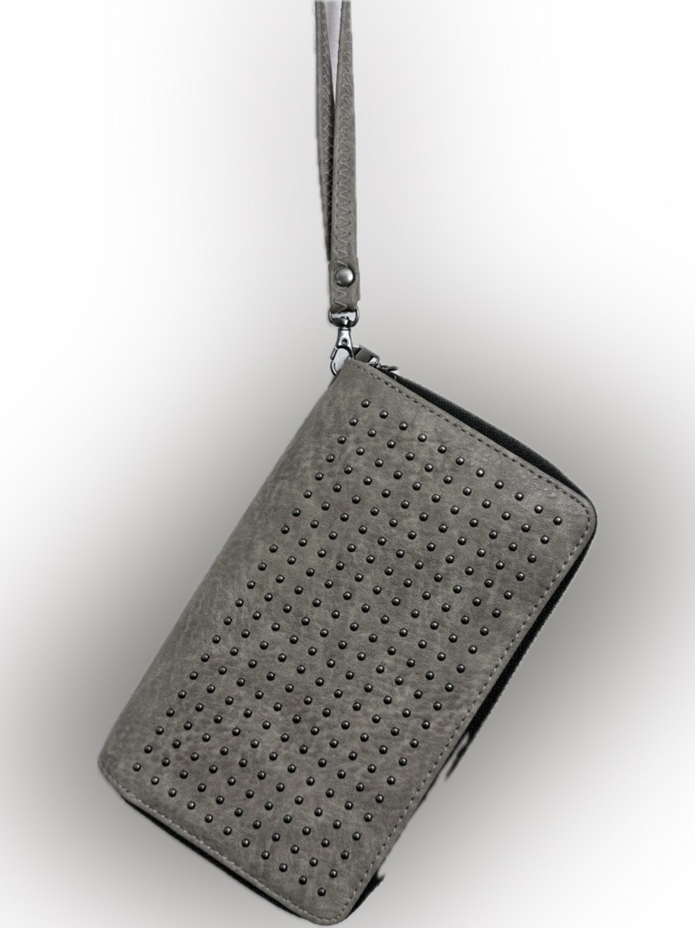 Maurice’s Studded Grey Wristlet Wallet